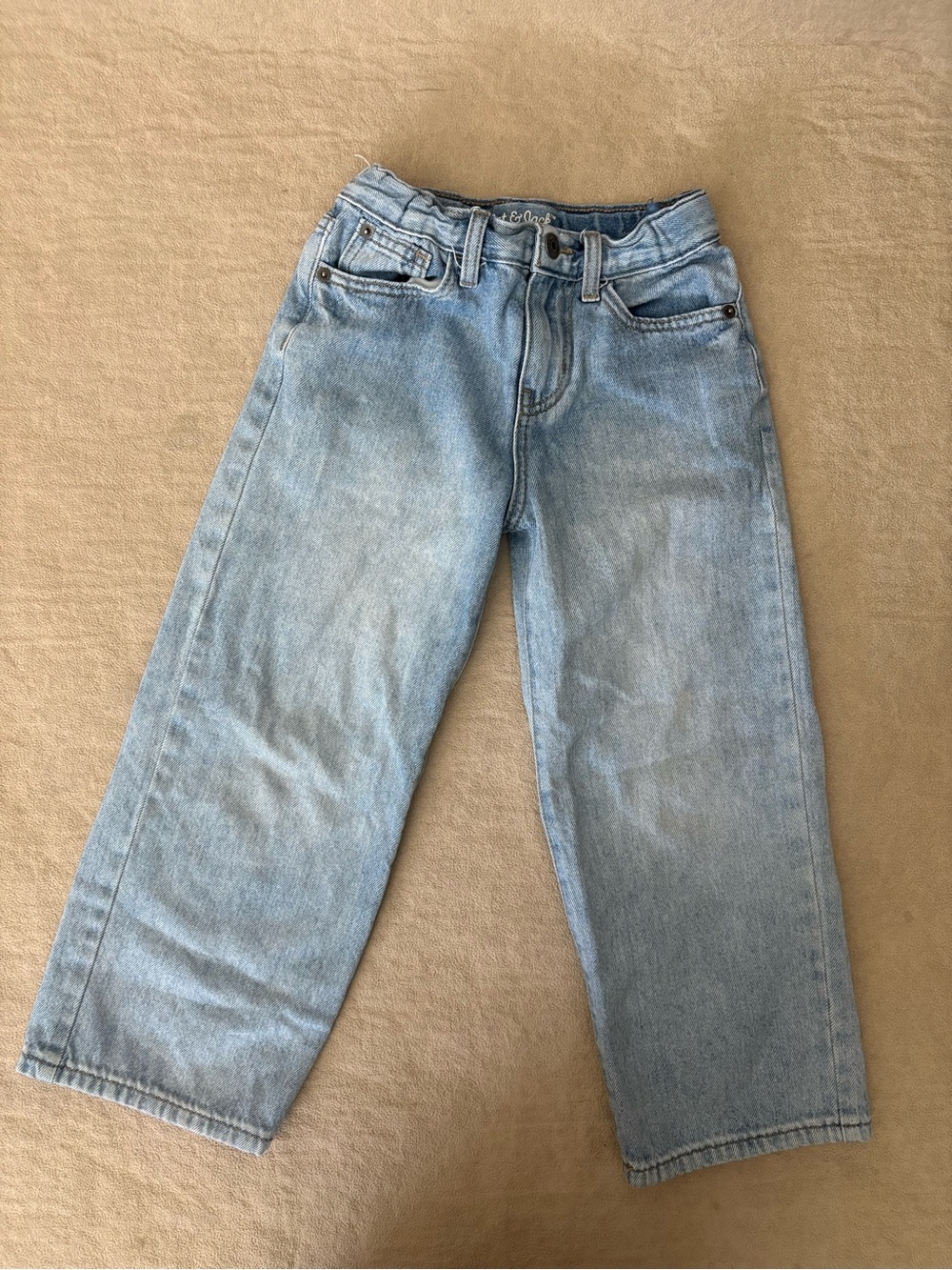 Cat & Jack boys baggy light wash denim blue jeans pants